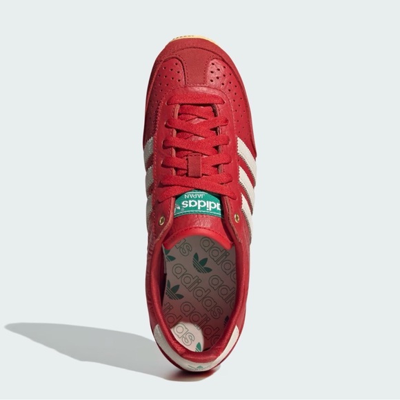 adidas Japan Red trainers with Cream Stripes